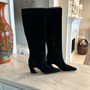 Sam Edelman black Suede boots sz 8.5